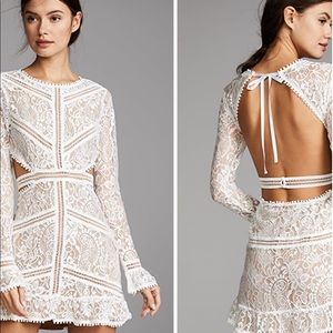 Lovers and friends white emerie cut out dress